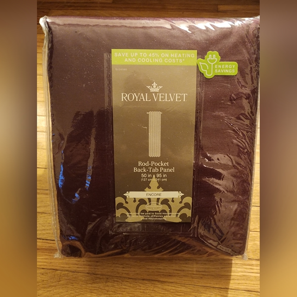 Royal Velvet Rod-Pocket Back Tab Panel (Curtain)